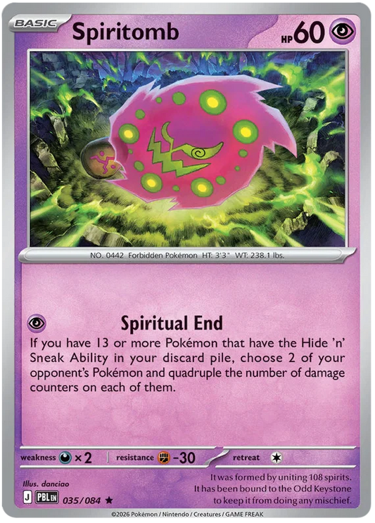 035/084 Spiritomb (Holo) - Pitch Black