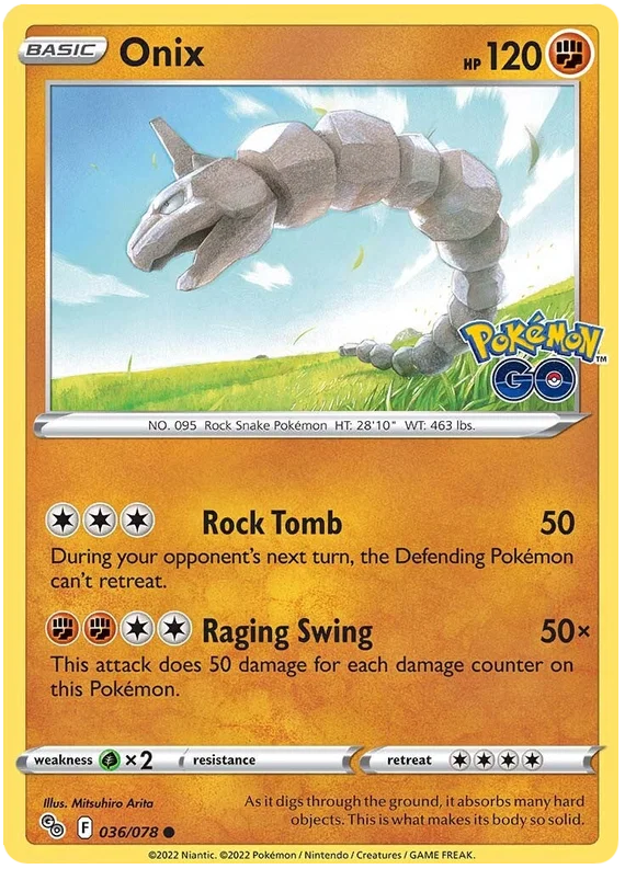036/078 Onix - Pokemon GO