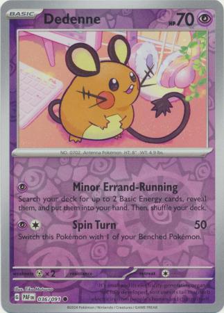 036/091 Dedenne (Reverse Holo) - Paldean Fates