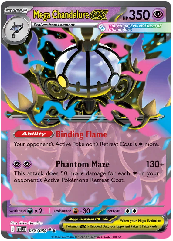 038/084 Mega Chandelure EX - Pitch Black