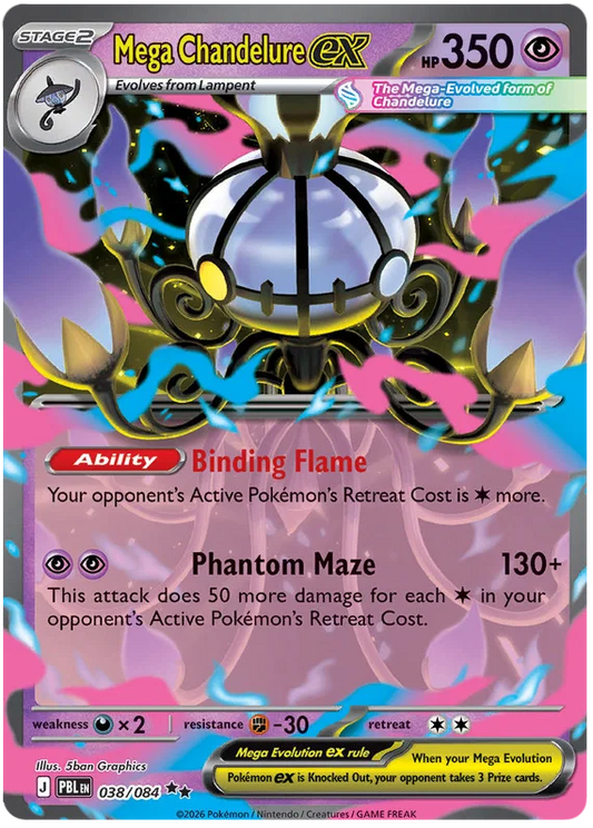 038/084 Mega Chandelure EX - Pitch Black
