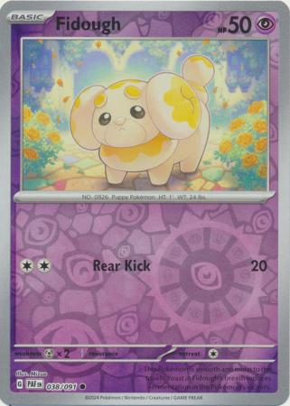 038/091 Fidough (Reverse Holo) - Paldean Fates