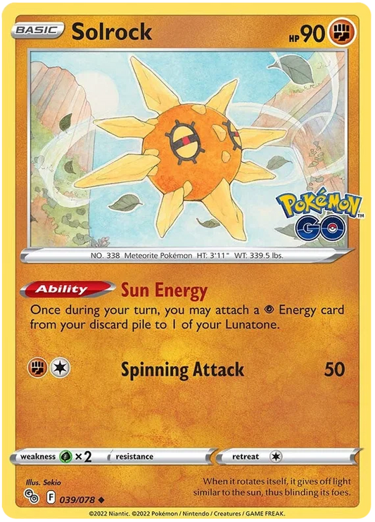 039/078 Solrock - Pokemon GO