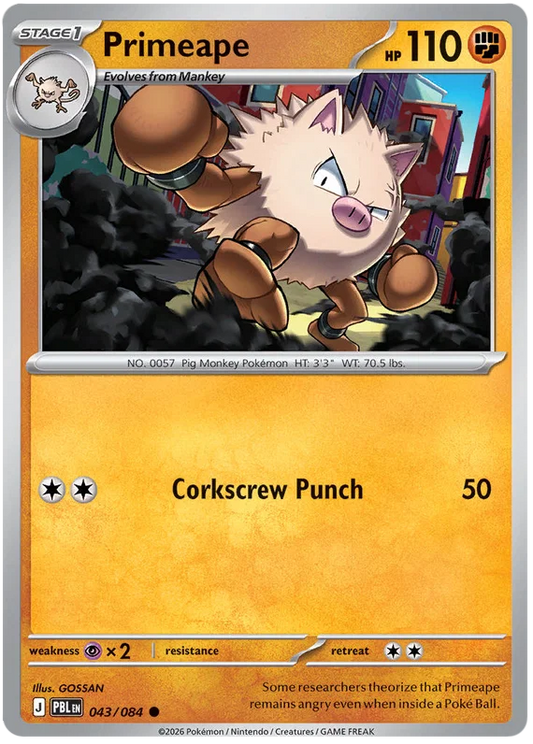 043/084 Primeape - Pitch Black