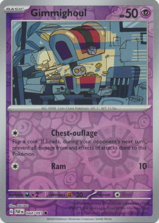 044/091 Gimmighoul (Reverse Holo) - Paldean Fates