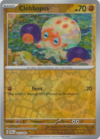 051/091 Clobbopus (Reverse Holo) - Paldean Fates