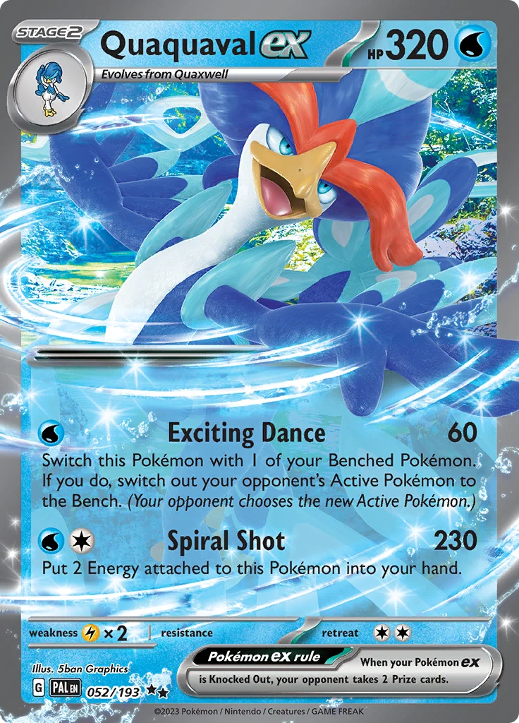 052/193 Quaquaval EX - Paldea Evolved
