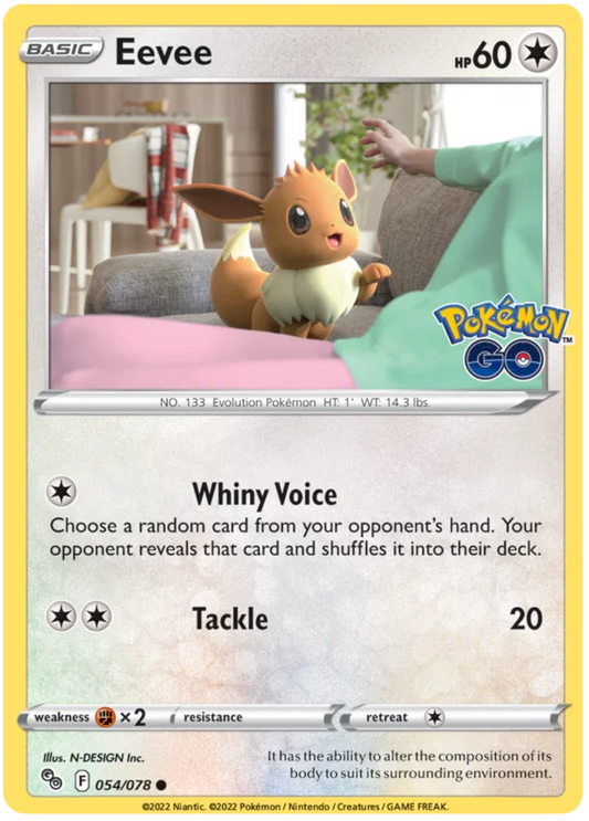 054/078 Eevee - Pokemon GO