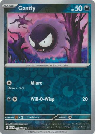 055/091 Gastly (Reverse Holo) - Paldean Fates