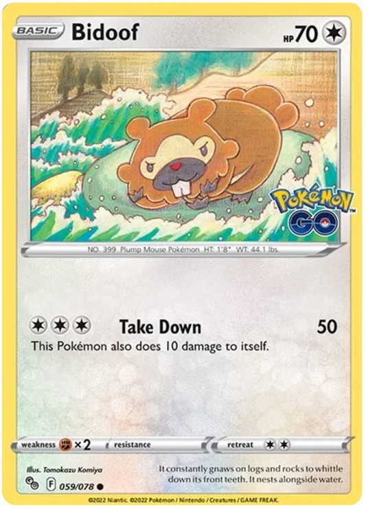 059/078 Bidoof - Pokemon GO