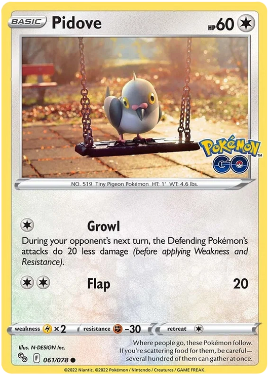 061/078 Pidove - Pokemon GO