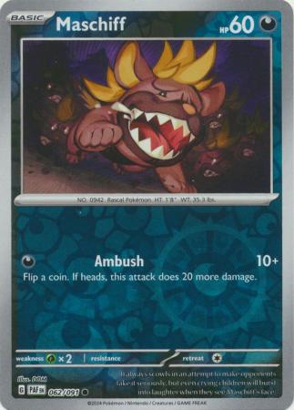 062/091 Maschiff (Reverse Holo) - Paldean Fates