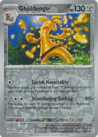 067/091 Gholdengo (Reverse Holo) - Paldean Fates