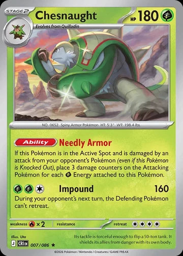 007/086 Chesnaught - Chaos Rising