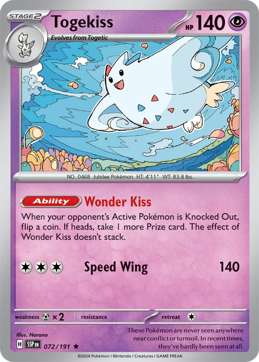 072/191 Togekiss (Holo) - Surging Sparks