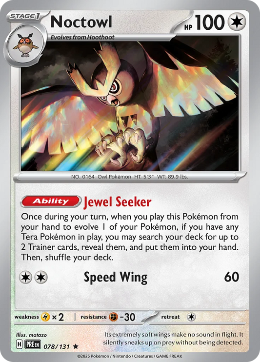 078/131 Noctowl (Holo) - Prismatic Evolutions