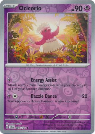 089/191 Oricorio (Reverse Holo) - Surging Sparks