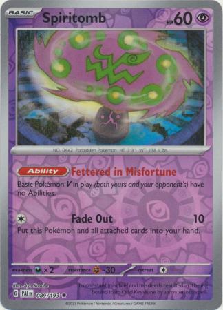 089/193 Spiritomb (Reverse Holo) - Paldea Evolved