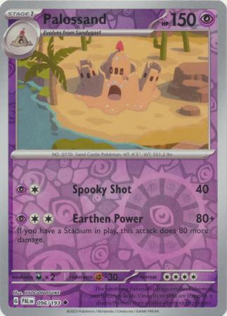 096/193 Palossand (Reverse Holo) - Paldea Evolved