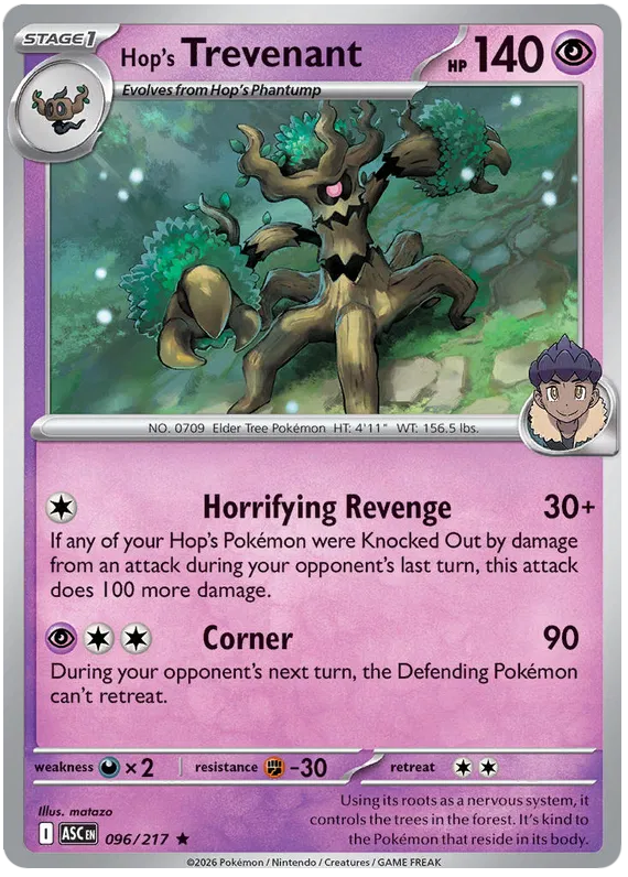 096/217 Hop's Trevenant (Holo) - Ascended Heroes