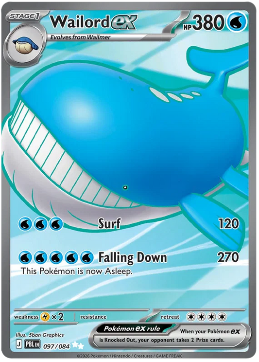 097/084 Wailord EX - Pitch Black