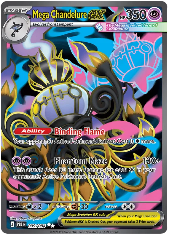 099/084 Mega Chandelure EX - Pitch Black