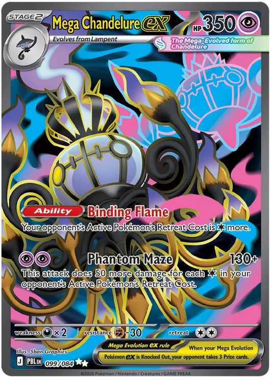 099/084 Mega Chandelure EX - Pitch Black